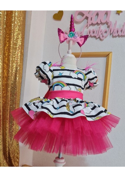 Kız Çocuk Unicorn My Little Pony Tüllü Kabarık Elbise indirimleri