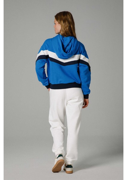 Crop Kapüşonlu Kadın Sweat EF178-SBL fırsatları