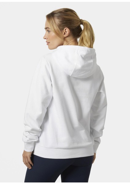 W Hh Logo Kapüşonlu Sweatshırt 2.0 HHA.34460-WHITE