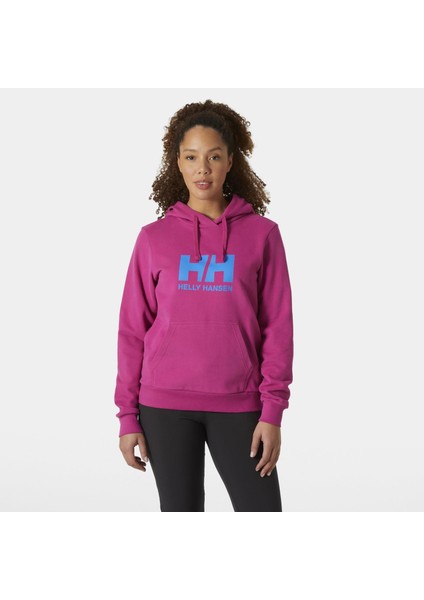 W Hh Logo Kapüşonlu Sweatshırt 2.0 HHA.34460-MAGENTA