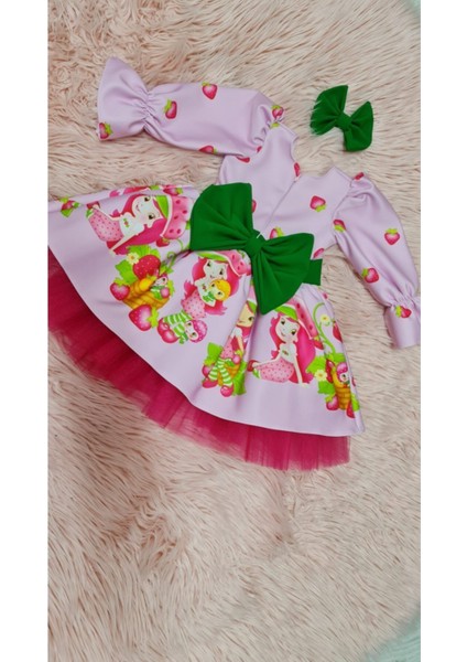 Kız Çocuk Çilek Kız Elbise Kabarık Tüllü fiyatları
