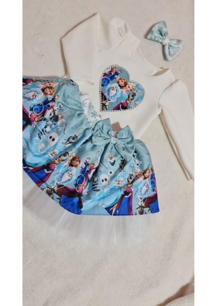 Elsa Karlar Kraliçesi Tüllü Kabarık Etek Bluz Takım fiyatları