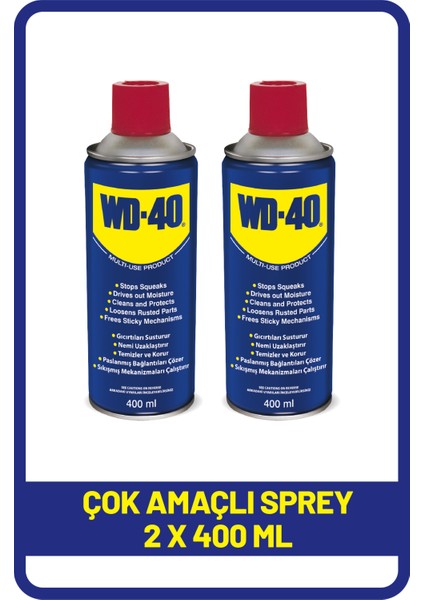 Wd-40 400 Ml. x 2 Adet