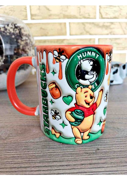 Winnie The Pooh Bal Büyük Boy Porselen Kupa