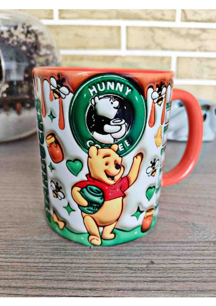 Winnie The Pooh Bal Büyük Boy Porselen Kupa