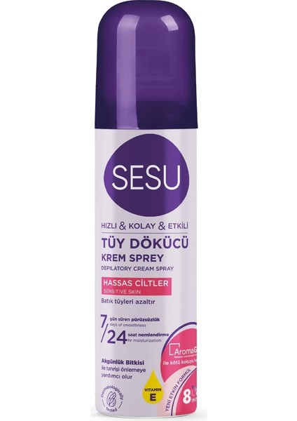 Tüy Dökücü Köpük Krem Sprey 150ML Hassas Ciltler (2 Li Set)