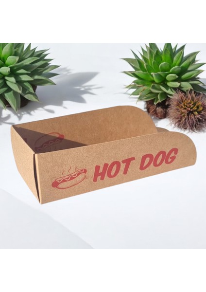 Hot Dog Kutusu Kraft 100 Adet fiyatları