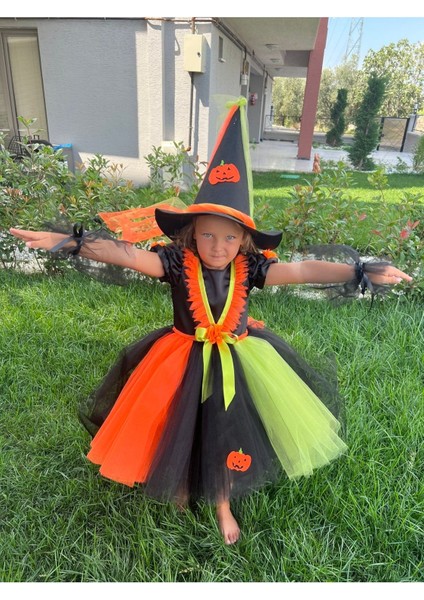 Kız Çocuk Halloween Cadılar Bayramı Kostümü