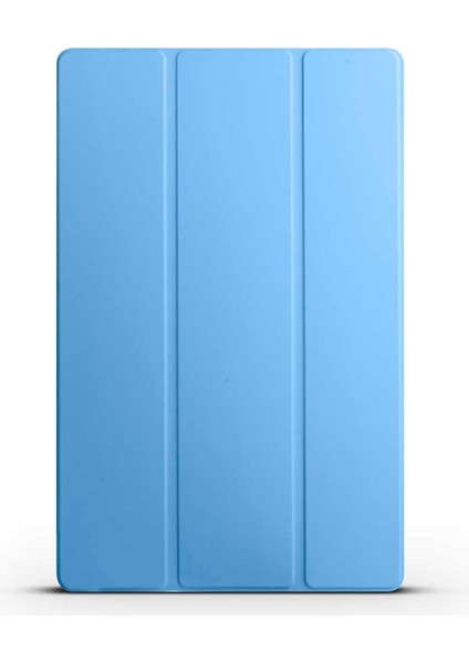 Samsung Galaxy Tab S10 Plus Kılıf Smart Cover Standlı Arkası Şeffaf