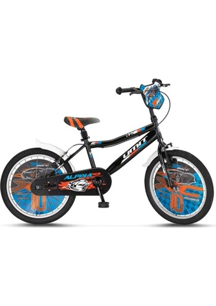 2047 Alpına-M-Bmx-V-Erkek Çocuk Bisikleti V 20 Jant Siyah Mavi Turuncu