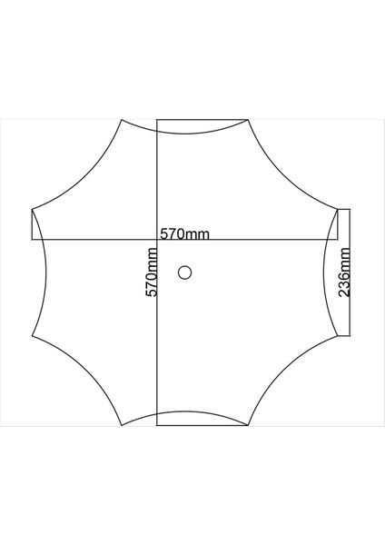 Lamba Tavan Göbeği 14-8GEN-EGRI-56CM-2 Adet