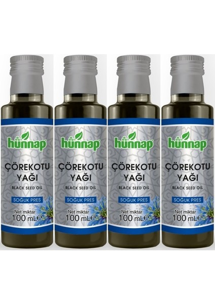 Çörekotu Yağı 100ML (Soğuk Pres) (4 Lü Set)
