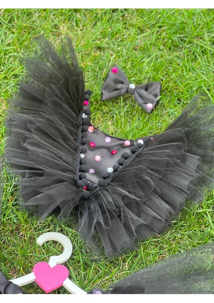 Kız Çocuk Siyah Kabarık Tütü Etek ve Bluz Takım fırsatları