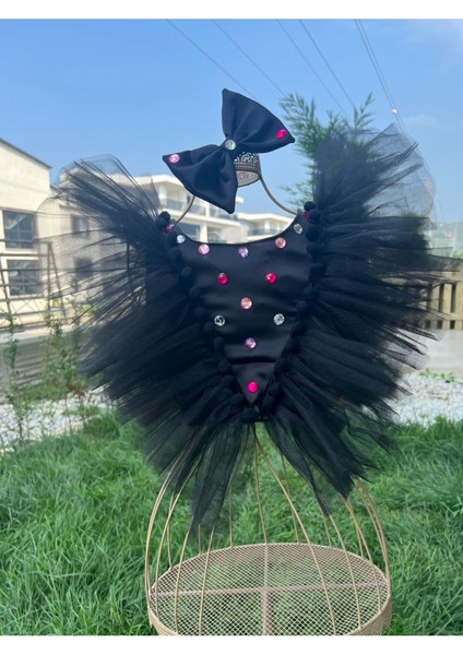 Kız Çocuk Siyah Kabarık Tütü Etek ve Bluz Takım indirimleri