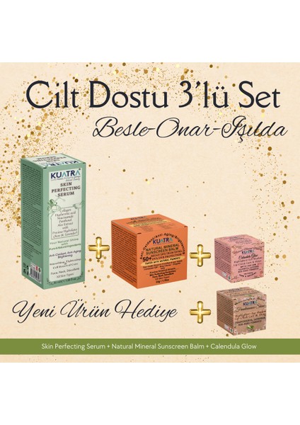 Gündüz 2'li Set+ Doğal Makyaj Balmları, Güzelliğiniz Taçlansın!
