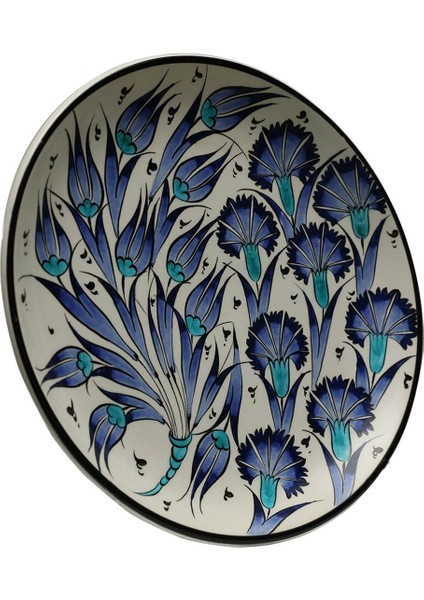 El Işçiliği Çini Tabak 25 cm - 6081