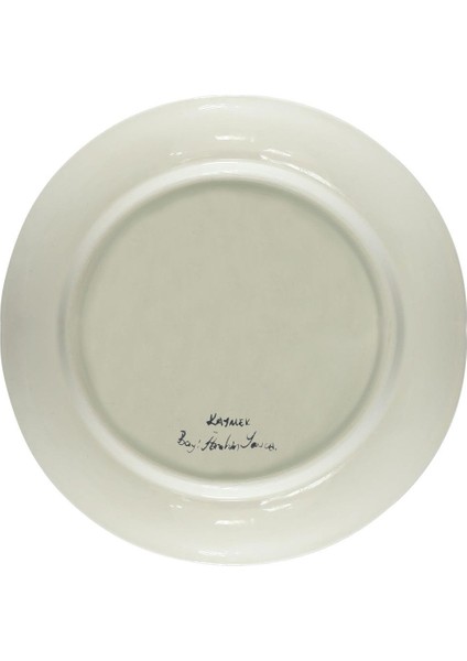 El Işçiliği Çini Tabak 25 cm - 6081