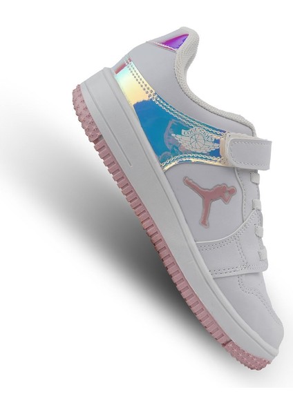 Pudra Hologram Kısa Çocuk Spor Ayakkabı