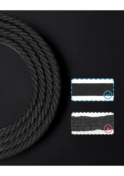 Örgü Lastik Kemer 3,5cm Yeşil Beyaz
