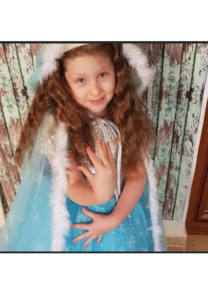 Kız Çocuk Elsa Karlar Kraliçesi Kabarık Prenses Elbise indirimleri