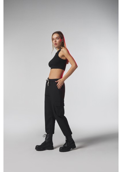 Siyah Kargo Cepli Pantolon fiyatları