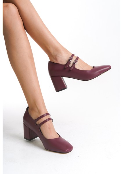 Carol Bordo Kadın Topuklu Ayakkabı fırsatları