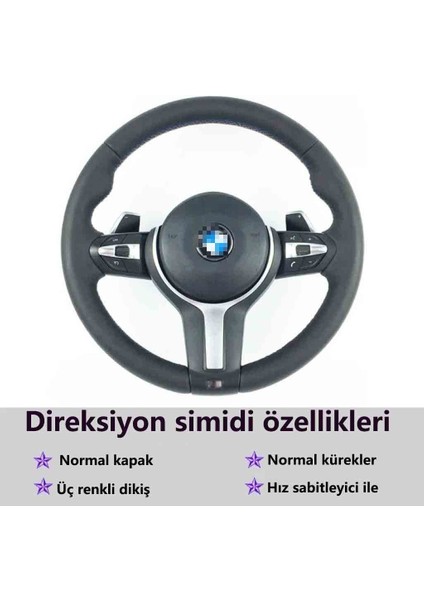 Bmw F-Serisi M3 Direksiyon simidi montajı / Eski model yeni modele yükseltildi / Deri / İç mekan modifikasyonu / Tahribatsız montaj / Kollu direksiyon simidi / Hava yastığı