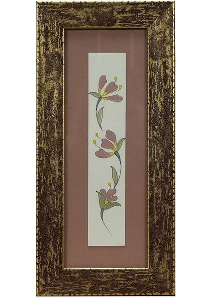 El Işçiliği Sulu Boya Tablo 32 X 15 Cm - 6044