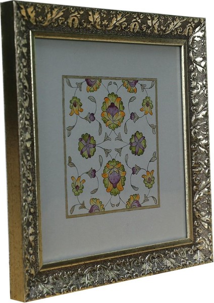 El Işçiliği Şikaf Renkli Halkar Tezhip Tablo 25 X 25 Cm - 6041 fiyatları