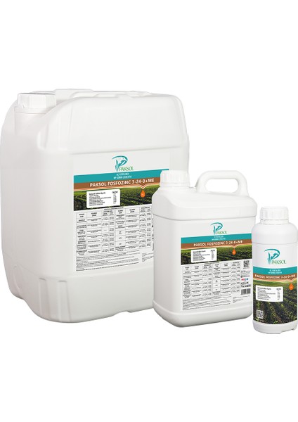 Fosfozinc 3-24-0+Me Fosforlu Sıvı Gübre 1 Litre