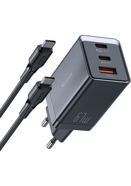CH-1543 67W Gan5 Pro Typec USB Girişli Şarj Cihazı-Typec Typec Kablo