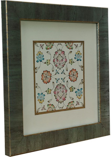 El Işçiliği Şikaf Renkli Halkar Tezhip Tablo 25 X 25 Cm - 6038 fiyatları