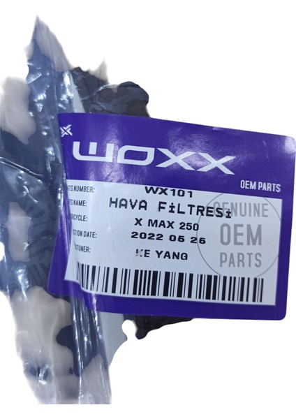 WX-101 Hava Filtresi Woxx [yamaha] Xmax 250 (2011-2017), Xcıty 250