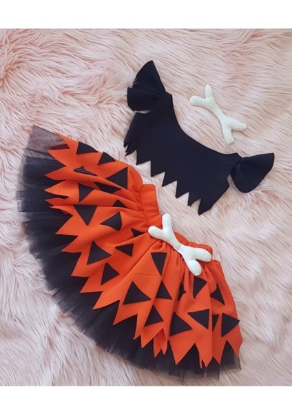 Taş Devri Çakıl Kostüm Etek Bluz Takım