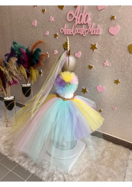 My Little Pony Unicorn Kabarık Tüllü Kuyruklu Özel Tasarım Elbise fırsatları
