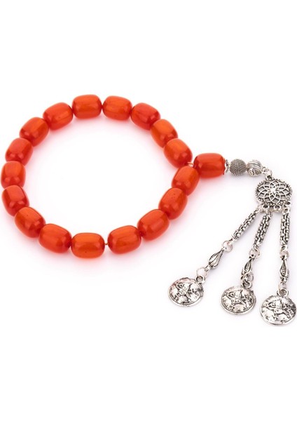 Sedefli Turuncu Renk Model 17'lik Efe Boy Tesbih fiyatları