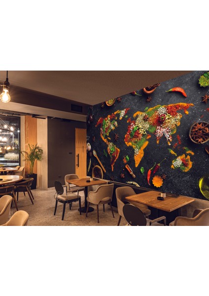 Restorant - Lokanta - Cafe Duvar Kağıdı Tek parça
