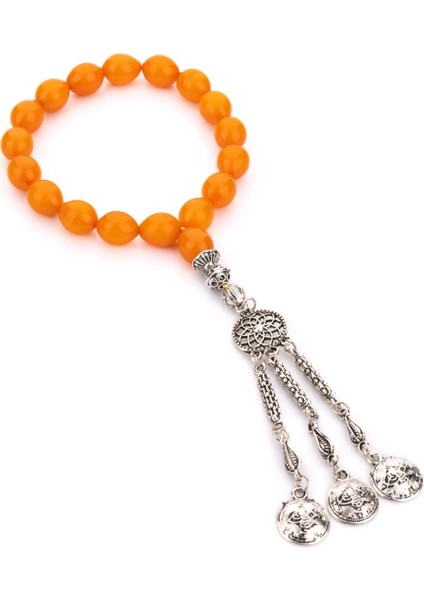 Arpa Tane Turuncu Renk Model 17'lik Efe Boy Tesbih