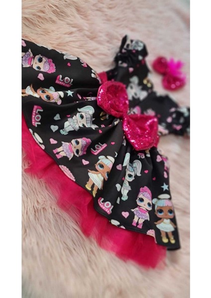 Kız Çocuk Siyah Lol Elbise fırsatları
