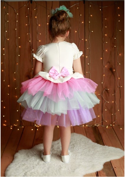 Kız Çocuk Renkli Unicorn Elbise indirimleri