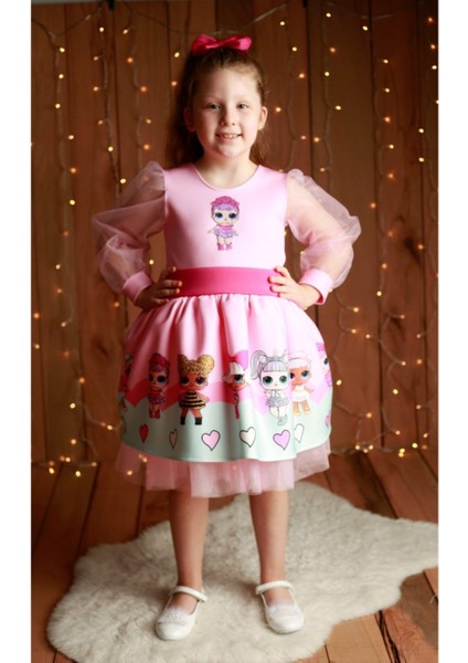 Kız Çocuk Pembe Lol Bebek Elbise fiyatları