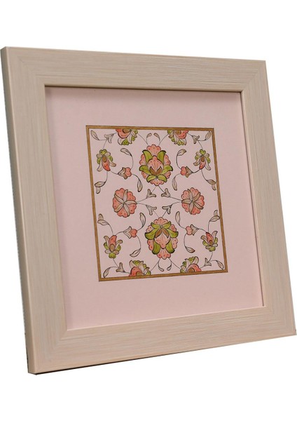 El Işçiliği Şikaf Renkli Halkar Tezhip Tablo 25 X 25 Cm - 6037 fiyatları