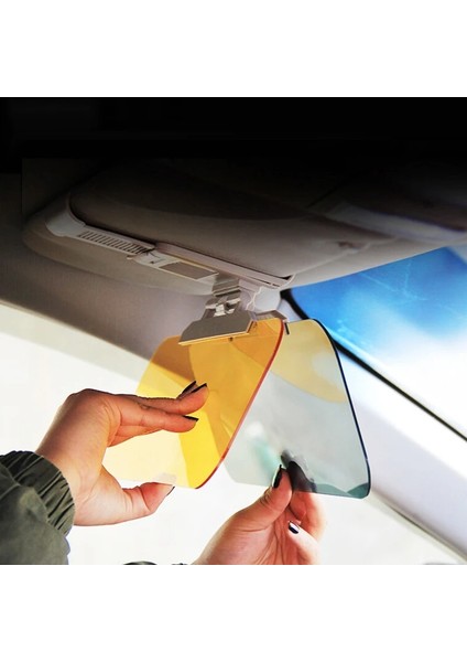 Araba Gözlüğü 2 In 1 Gün ve Gece Sürüş Vizör Gözlük Araba Güneş Anti-Parlama Blok Visor Otomatik Cam Genişletici Evrensel modelleri
