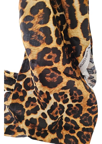 Leopar Desen (Penye)Pamuk Saten