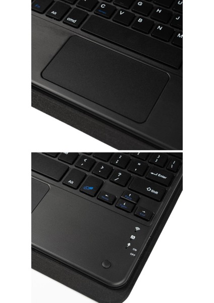 iPad Air 11 M2 2024 Air 6. Nesil Uyumlu Klavyeli Kılıf Standlı Bluetooth Klavye Trackpad Keyboard