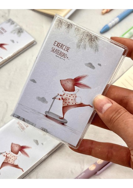 Su Geçirmez Silikon Kılıflı Mini Boy Sevimli Tavşan Not Defteri fiyatları