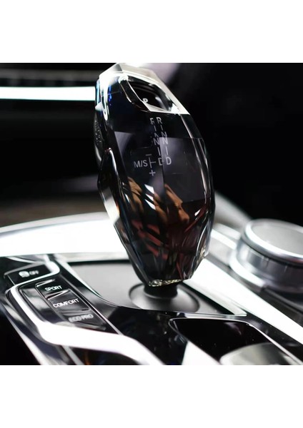 Bmw 5 7 Serisi Için X3 X4 TBG30 G31 G01 G02 G11 Kristal Vites Topuz Tutacak Siyah