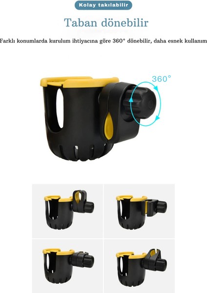 Bisiklet Bebek Arabası Için Biberon Tutucu Bardak Şişe Tutucu Sağlam Plastik Abs Dağ Bisikleti Motosiklet Su Şişesi Tutucu fırsatları