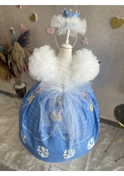 Prenses Sofia Kabarık Tüllü Elbise ve Prenses Tacı modelleri