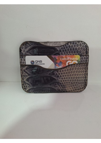 Renkli Ilmekler El Yapımı Yılan Derisi Kredi Kartlık